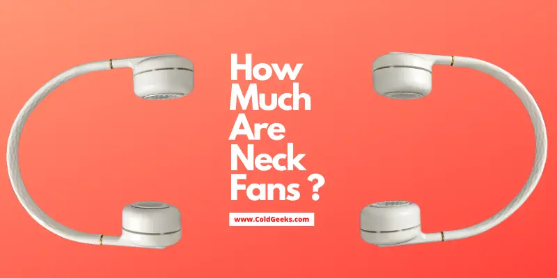 Two sideways bladeless neck fans—How Much Are Neck Fans