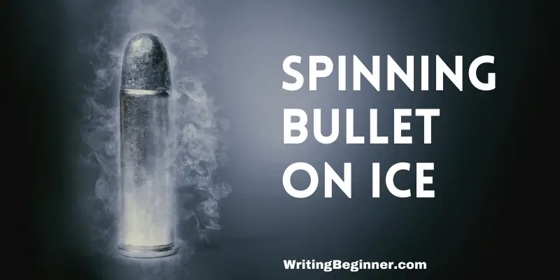 Frozen bullet—Why Do Bullets Spin on Ice