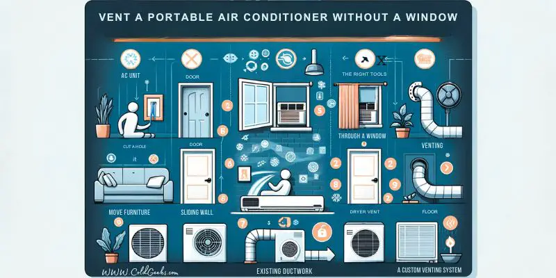Infographic - How to Vent a Portable Air Conditioner Without a Window