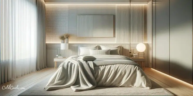 Bedroom in a modern style -- Cooling Blanket